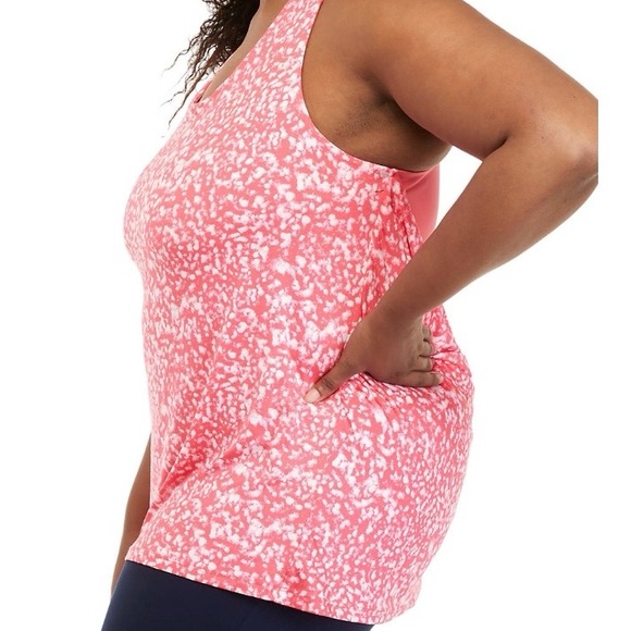 NWOT ZELOS Pink Patterned Tank Top 3X - Picture 3 of 4